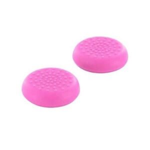 Par Protectores Silicona de Stick Para Controles Analogos Ps4 Xbox One Xbox360 Ps3 Rosa
