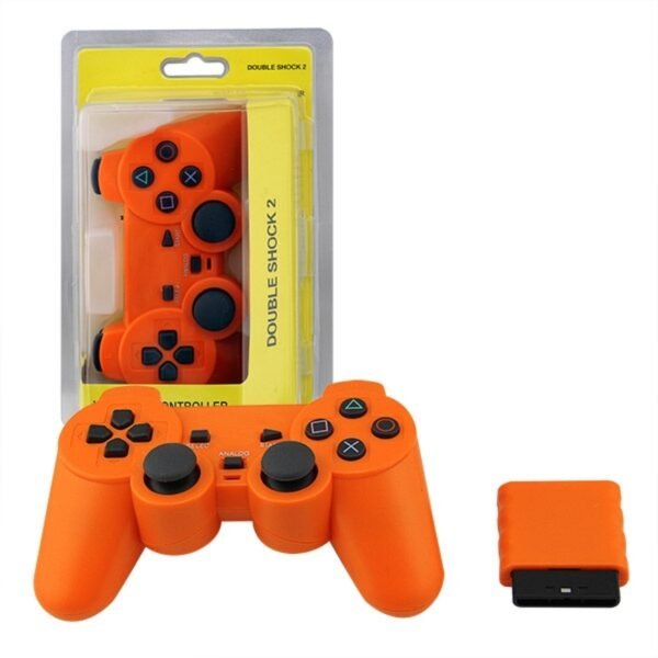 Joystick Inalambrico Para Ps2 Naranja