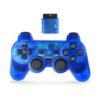 Joystick Inalambrico Para Ps2 Azul Transparente