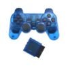 Joystick Inalambrico Para Ps2 Azul Transparente