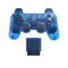 Joystick Inalambrico Para Ps2 Azul Transparente