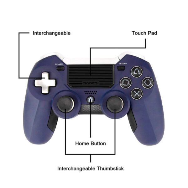 Joystick Inalambrico Elite Scuff Pro Para Ps4 Azul