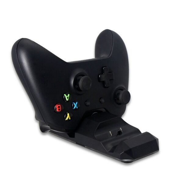 Base de Carga + 2 Baterias de Joystick Para Xbox One S Slim Negra