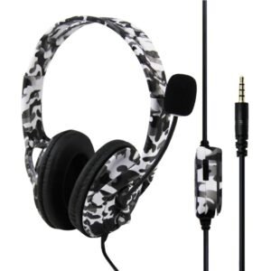 Auriculares gamer con microfono camuflados para Ps4 Ps5 Xbox One Series S|X Switch y celular negro