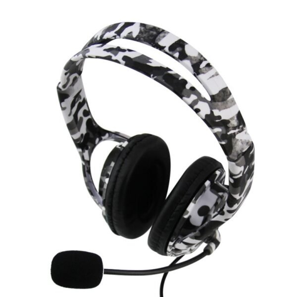 Auriculares gamer con microfono camuflados para Ps4 Ps5 Xbox One Series S|X Switch y celular negro