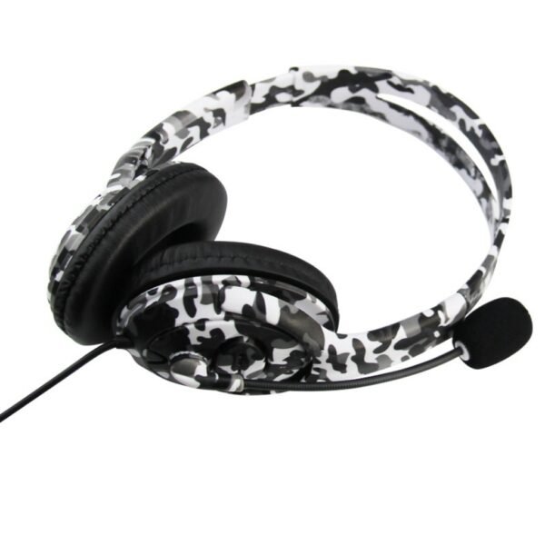 Auriculares gamer con microfono camuflados para Ps4 Ps5 Xbox One Series S|X Switch y celular negro