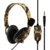 Auriculares gamer con microfono camuflados para Ps4 Ps5 Xbox One Series S|X Switch y celular verde