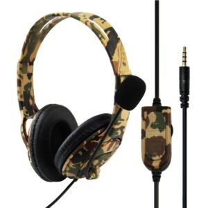 Auriculares gamer con microfono camuflados para Ps4 Ps5 Xbox One Series S|X Switch y celular verde