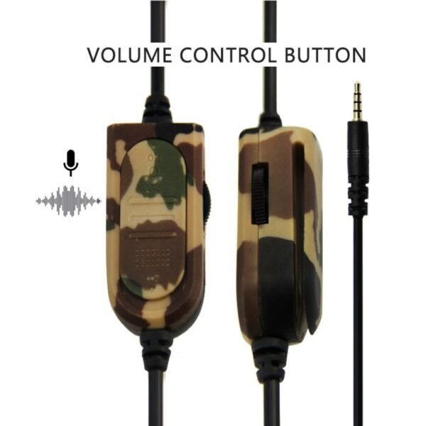 Auriculares gamer con microfono camuflados para Ps4 Ps5 Xbox One Series S|X Switch y celular verde