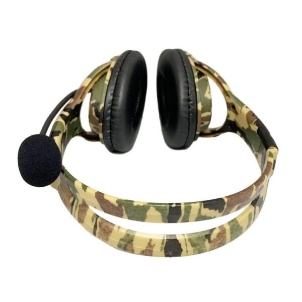 Auriculares gamer con microfono camuflados para Ps4 Ps5 Xbox One Series S|X Switch y celular verde
