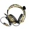 Auriculares gamer con microfono camuflados para Ps4 Ps5 Xbox One Series S|X Switch y celular verde