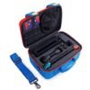 Maleta de transporte rigida grande para Nintendo Switch azul y rojo