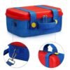 Maleta de transporte rigida grande para Nintendo Switch azul y rojo