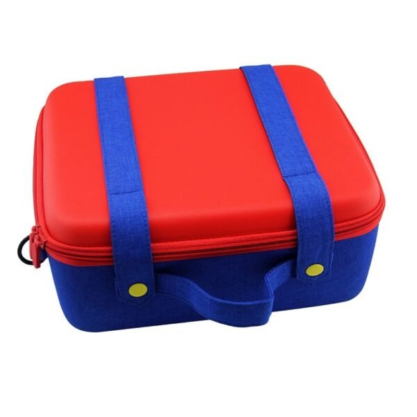 Maleta de transporte rigida grande para Nintendo Switch azul y rojo