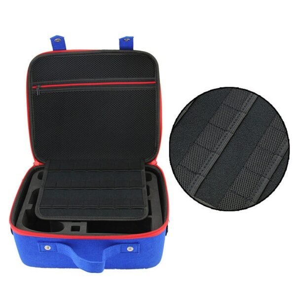 Maleta de transporte rigida grande para Nintendo Switch azul y rojo