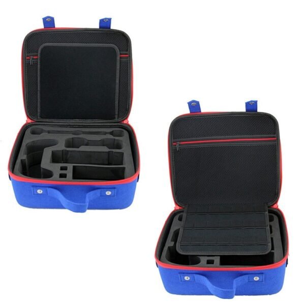 Maleta de transporte rigida grande para Nintendo Switch azul y rojo