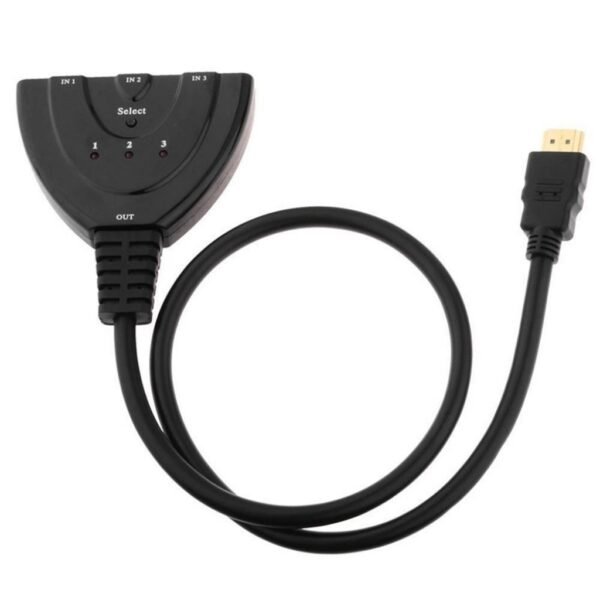 Multiplicador Hdmi 3 Puertos Hd Con Selector Inteligente Automatico
