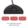 Multiplicador Hdmi 3 Puertos Hd Con Selector Inteligente Automatico