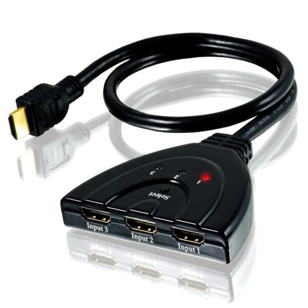 Multiplicador Hdmi 3 Puertos Hd Con Selector Inteligente Automatico