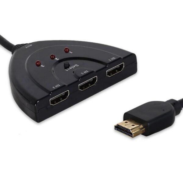 Multiplicador Hdmi 3 Puertos Hd Con Selector Inteligente Automatico