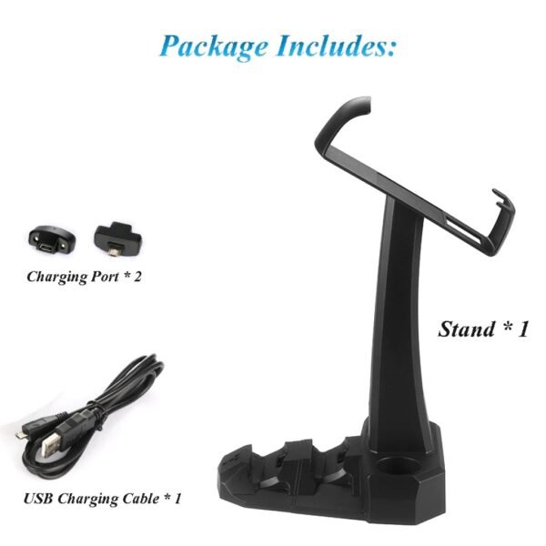 Soporte Vertical y Carga Joystick Move para Ps4 Psvr 5 En 1