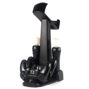 Soporte Vertical y Carga Joystick Move para Ps4 Psvr 5 En 1