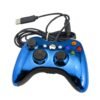 Joystick Control Mando Cableado Compatible Para Xbox360 y Pc Azul Cromo