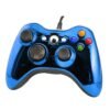 Joystick Control Mando Cableado Compatible Para Xbox360 y Pc Azul Cromo