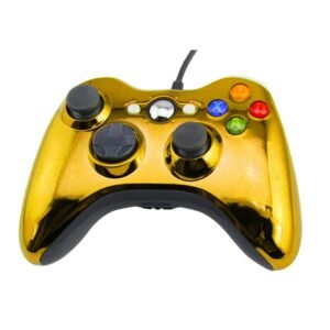 Joystick Control Mando Cableado Compatible Para Xbox360 y Pc Dorado Cromo