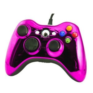 Joystick Control Mando Cableado Compatible Para Xbox360 y Pc Rosa Cromo