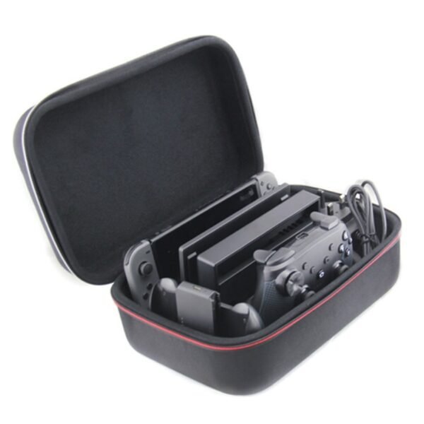 Maleta grande de transporte organizador rigido para Nintendo Switch negra