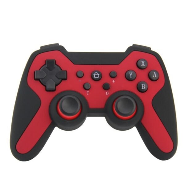 Joystick Inalambrico 4 En 1 Recargable Compatible Para Ps3 Switch Pc y Celular Rojo