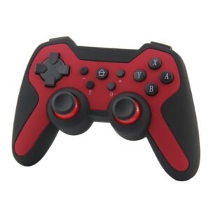 Joystick Inalambrico 4 En 1 Recargable Compatible Para Ps3 Switch Pc y Celular Rojo