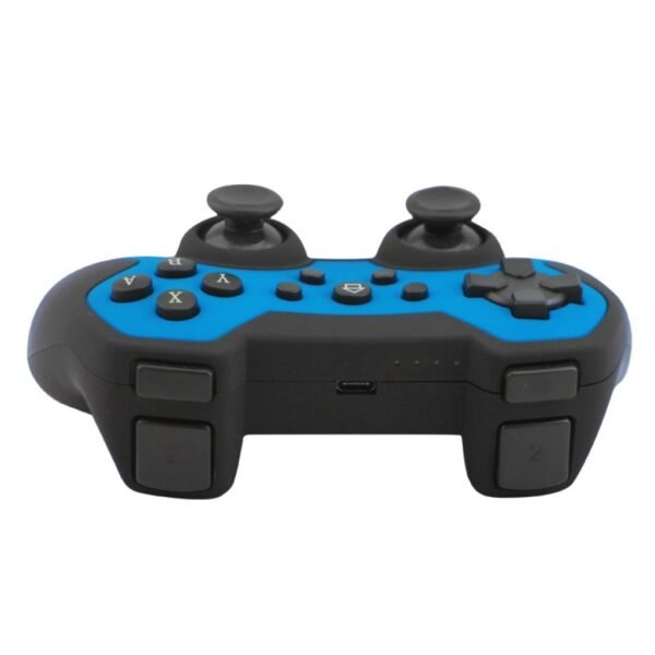 Joystick Inalambrico 4 En 1 Recargable Compatible Para Ps3 Switch Pc y Celular Azul