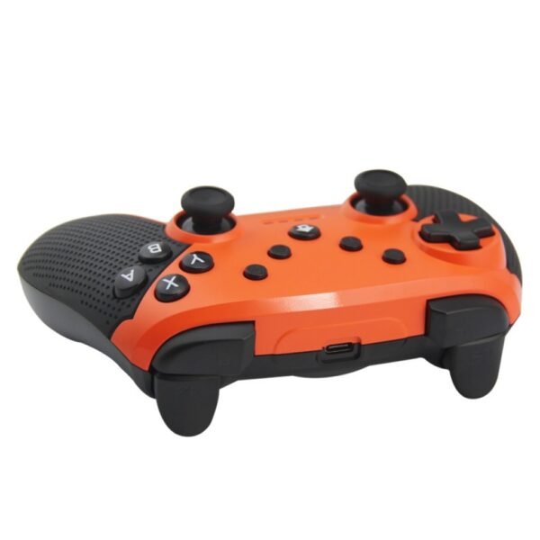 Joystick Inalambrico Recargable Compatible Para Switch Pc y Android Naranja