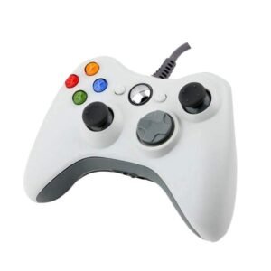 Joystick Control Mando Cableado Compatible Para Xbox360 y Pc Blanco