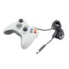 Joystick Control Mando Cableado Compatible Para Xbox360 y Pc Blanco