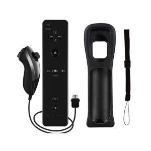 Joystick Compatible Wiimote Con Motion Plus + Nunchuk Para Wii Negro