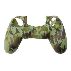 Funda Protector de Silicona Joystick Ps4 Camuflado Verde y Negro