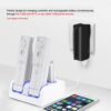 Base Carga Cuadruple + 4 Baterias Para Wiimote Wii Blanca