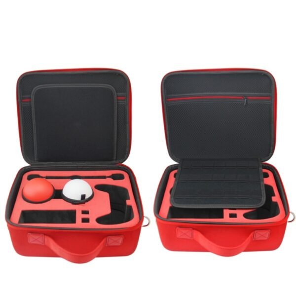 Maleta de transporte rigida grande para Nintendo Switch roja y blanca