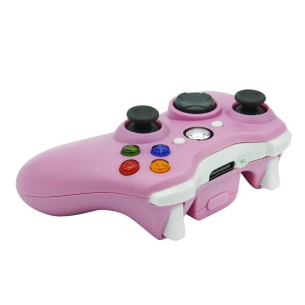 productos34_13882.jpg Joystick Inalambrico + Receptor Usb Compatible Para Xbox360 y Pc Rosa