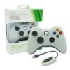 Joystick Inalambrico + Receptor Usb Compatible Para Xbox360 y Pc Blanco
