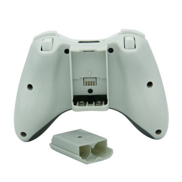 Joystick Inalambrico + Receptor Usb Compatible Para Xbox360 y Pc Blanco