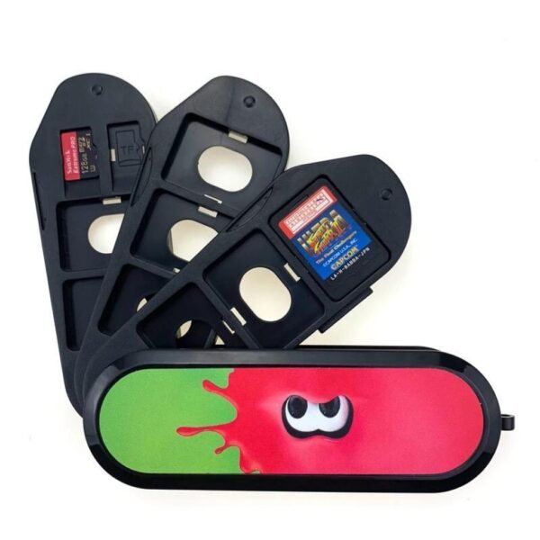 Estuche 10 en 1 de cartuchos de juego y memorias para Nintendo Switch Splash