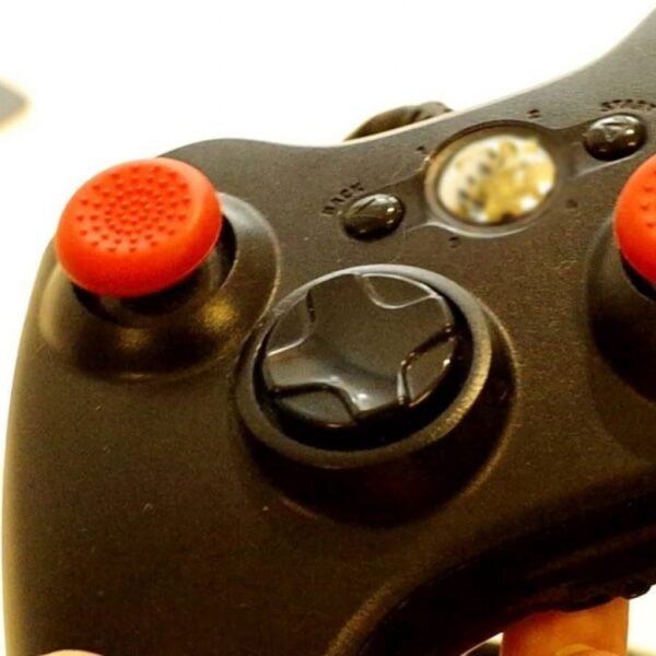 Par Protectores Silicona de Stick Para Controles Analogos Ps4 Xbox One Xbox360 Ps3 Blanco