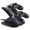 Base Cargador Dual Joystick Control Mando Para Ps4 Negra