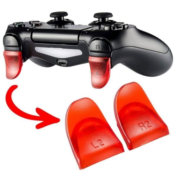 Extencion Botones L2 y R2 Joystick Para Ps4 Rojo