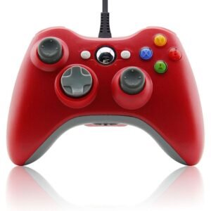 Joystick Control Mando Cableado Compatible Para Xbox360 y Pc Rojo