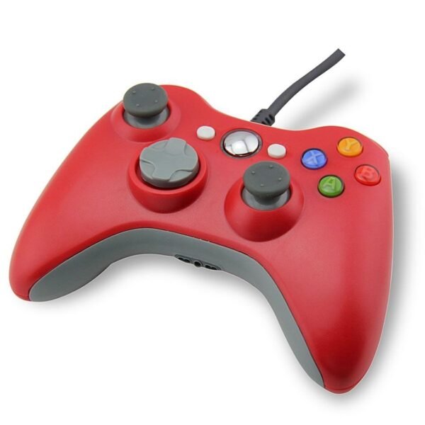 Joystick Control Mando Cableado Compatible Para Xbox360 y Pc Rojo